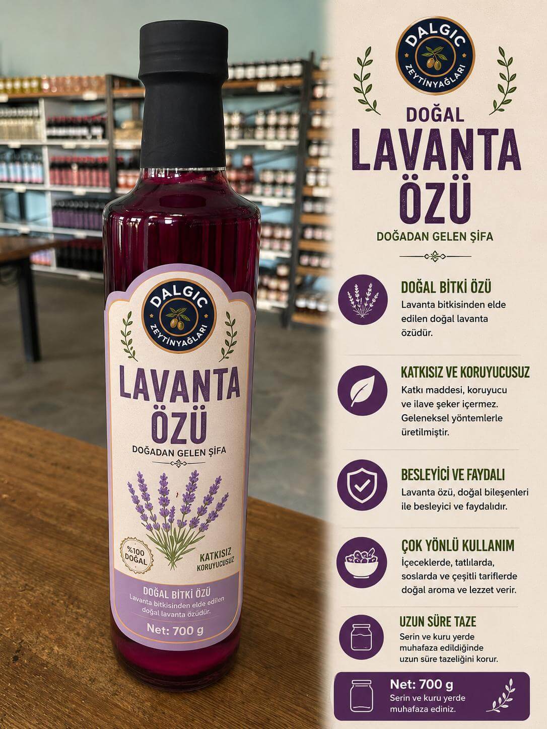 Dalgıç Doğal Lavanta Özü