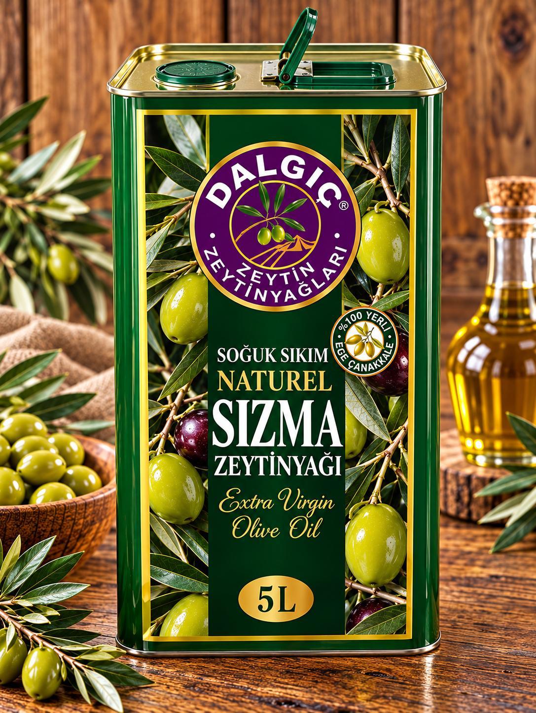 Naturel Sızma Zeytinyağ 5 Lt Teneke