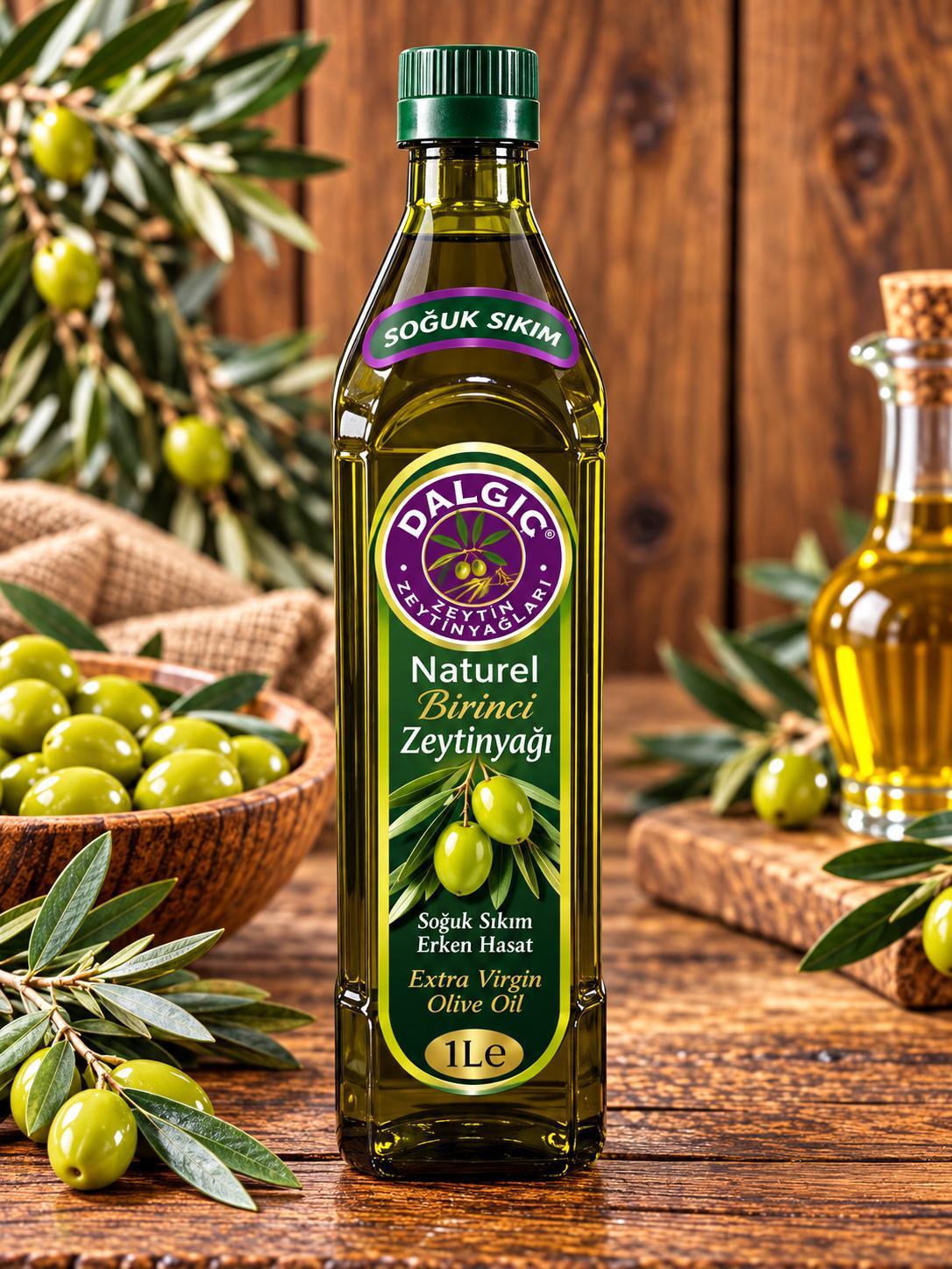 Pet Naturel Birinci Zeytinyağı- soğuk sıkım Erken Hasat 1 LT