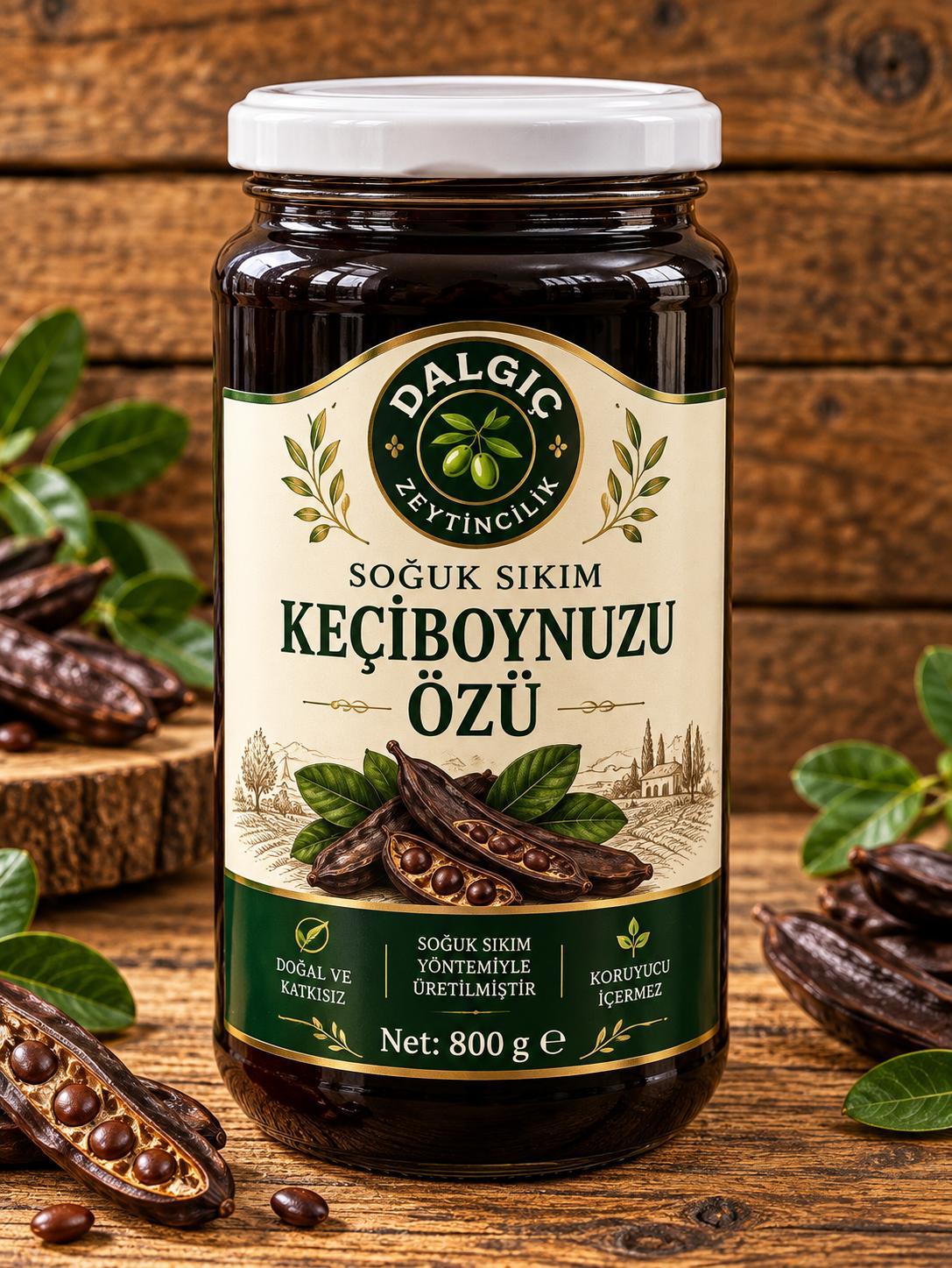 Soğuk Sıkım Keçi Boynuzu Pekmezi 800 Gr